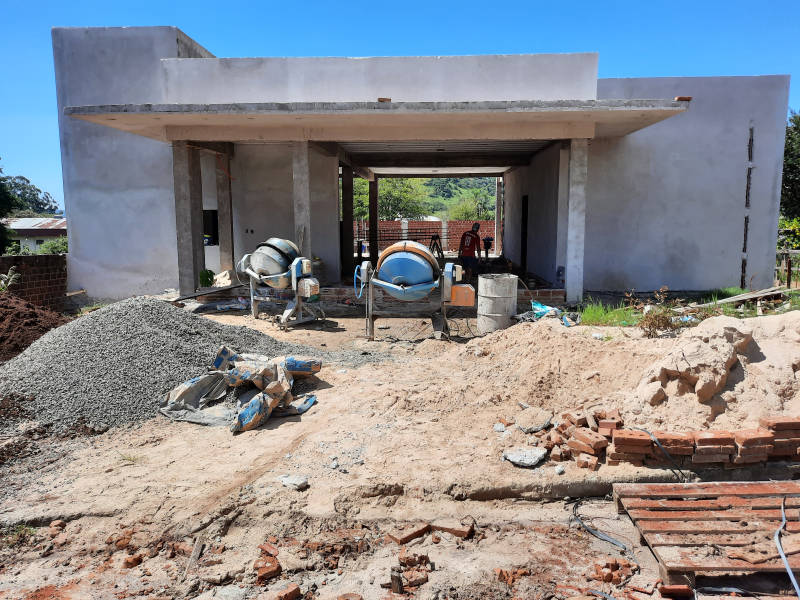 Obra do Centro Cultural em ritmo acelerado